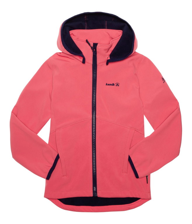 Kamik Softshelljacke Faye (wasserabweisend, reflektierend) korallrot Mädchen